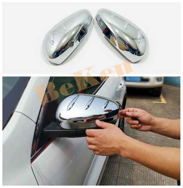 2pcs For Ford Escape / Kuga 2020-2021 ABS chrome Side Door Mirror Cover
