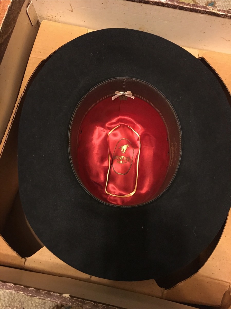 Chapeau De Cowboy Fincher's Noir 10X, Qualité Castor, Taille 7 1/4, Fabriqué USA