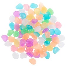 LEUCHTSTEINE FLUORESZIERENDE BUNTE STEINE 100STK