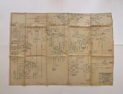 Sarpom Trecate Oil Gas Refinery Italy Exxon 1963 Original Diagram Blue Print