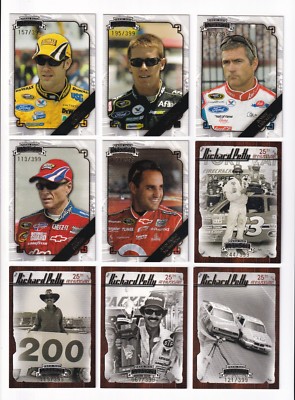 2009 Legends NUMBERED GOLD PARALLEL #67 Richard Petty #119/399