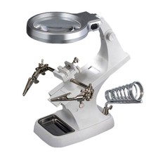 360 Degree LED Desk Lamp Magnifying Magnifier Glass With Light Stand Clamp