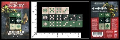 Warhammer Warcry: Harbingers of Destruction Dice (16 Dice!) NEW