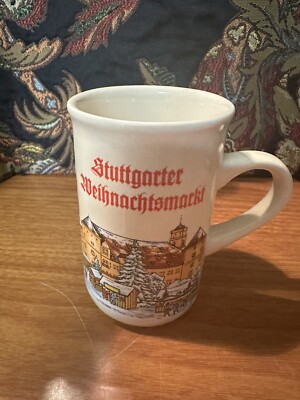 Christmas Stuttgarter Weihnachmarkt Germany Coffee Mug .2L 4" Tall | eBay
