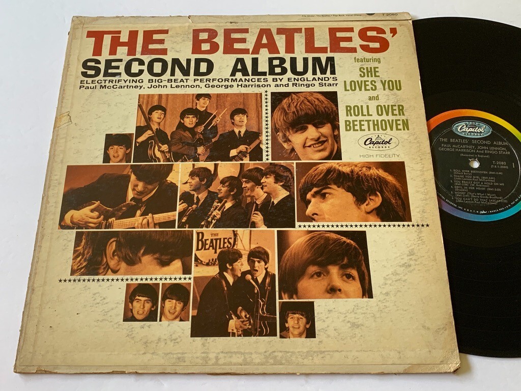 THE BEATLES Second album T-2080 Mono vinyl lp Lennon McCartney