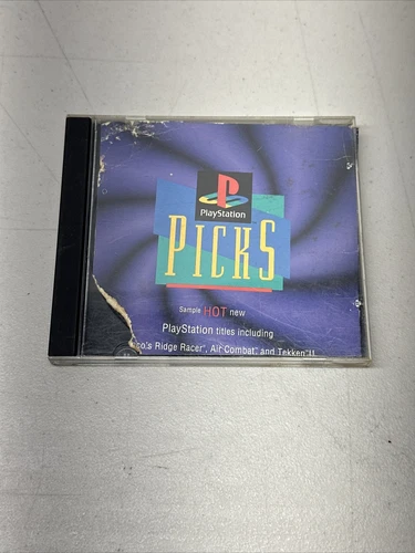 Sony Playstation Picks Demo Disc CD Purple PS1 Tested & Working