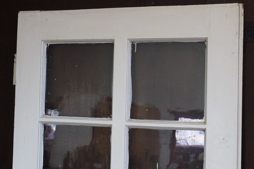Alte Tür Lichtausschnitt Sprossen um 1850 DIN. links/ H194 B95 S4,5 cm - Bild 8 von 11