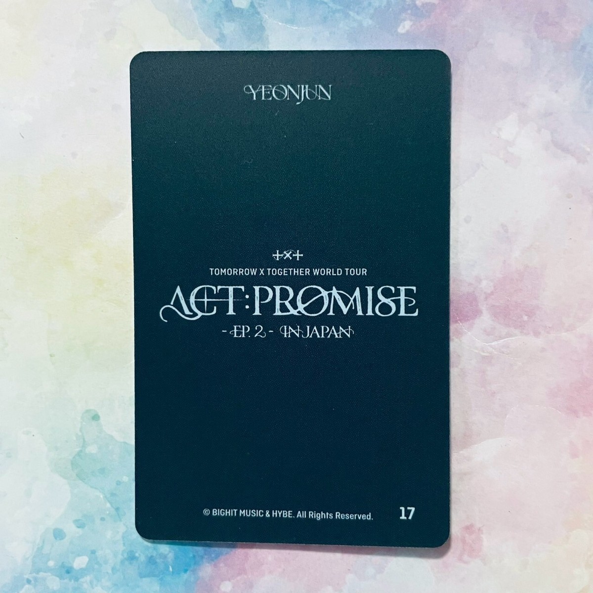 TOMORROW X TOGETHER - TXT ACT:PROMISE EP2 JAPAN ミニフォト ユニット TOMORROW X TOGETHER WORLD TOUR ACT : PROMISE EP. 2 IN JAPAN