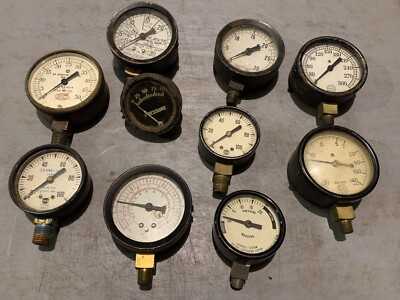 #ad Vintage Pressure Guages For Collectors $225.00