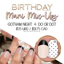 On Trend Gotham Night + Do or Dot CS Nail Polish Strips Buy 3 get 1 free 2 sets