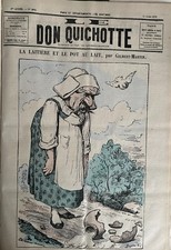 Journal Don Quixote No. 264DU 11/7/1879 G.Martin the Milkmaid And le Pot Milk