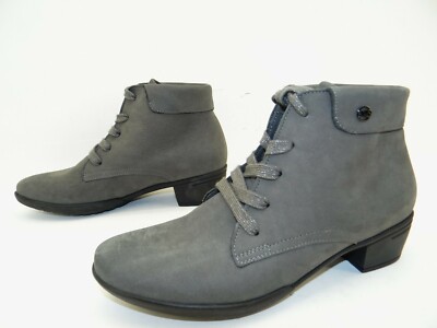 Hartjes 15172 wide G ankle boots boots women's shoes leather size 37 granite