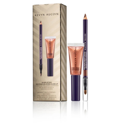 Kevyn Aucoin Glass Lip Duo 3 Piece Set. New in Box
