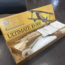 Vintage rc balsa plane carl Goldberg ultimate biplane kit 