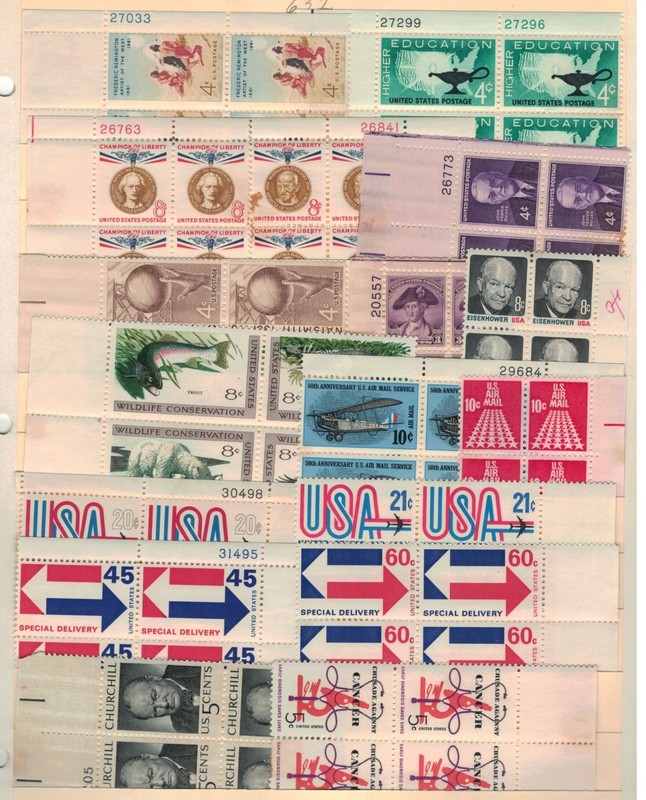 U. S Unused stamps  172-1
