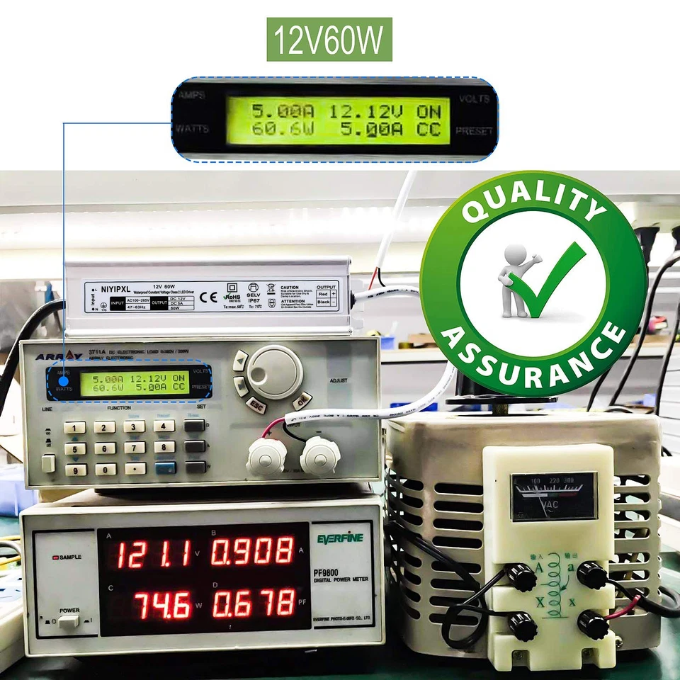 LED Driver 60 Watts Waterproof IP67 Power Supply Transformer Adapter 100V-265... - Image 4 of 4