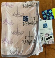 Kickee Pants Swaddling Blanket Macaroon Chandelier Bamboo 28  X 38  Washable NWT
