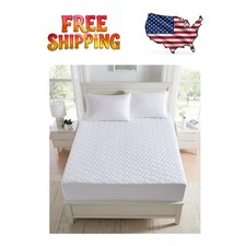 Breathable Queen Mattress Pad with Deep Pocket Waterproof Noiseless Design