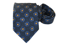 ERMENEGILDO ZEGNA MEN'S TIE BLACK/GEOMETRIC Width: 3.75" LENGTH 58"