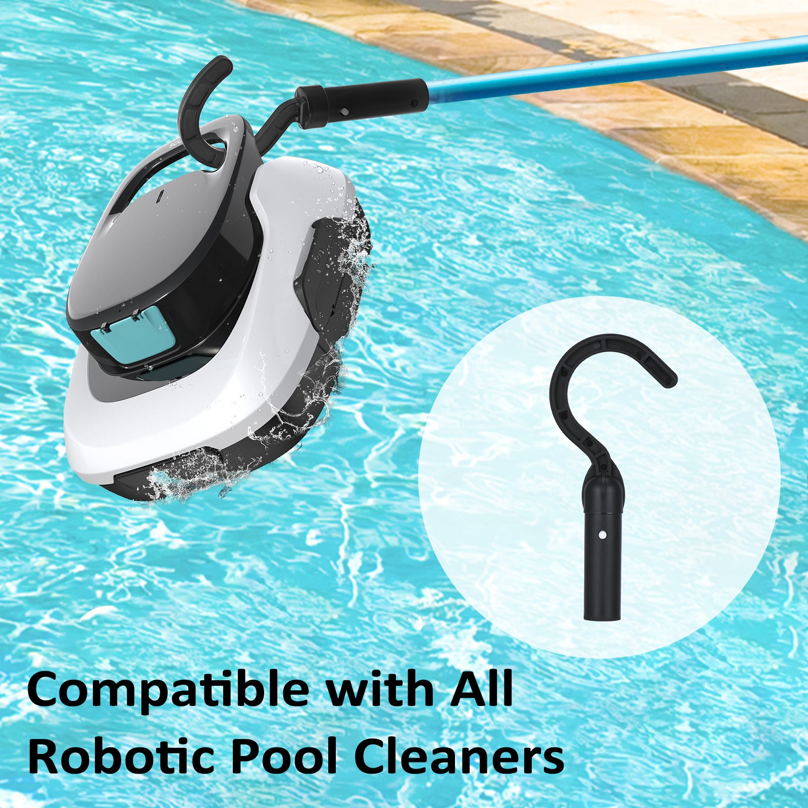 Hook For All Robotic Pool Cleaner Including Cordless Above Ground And Underwater