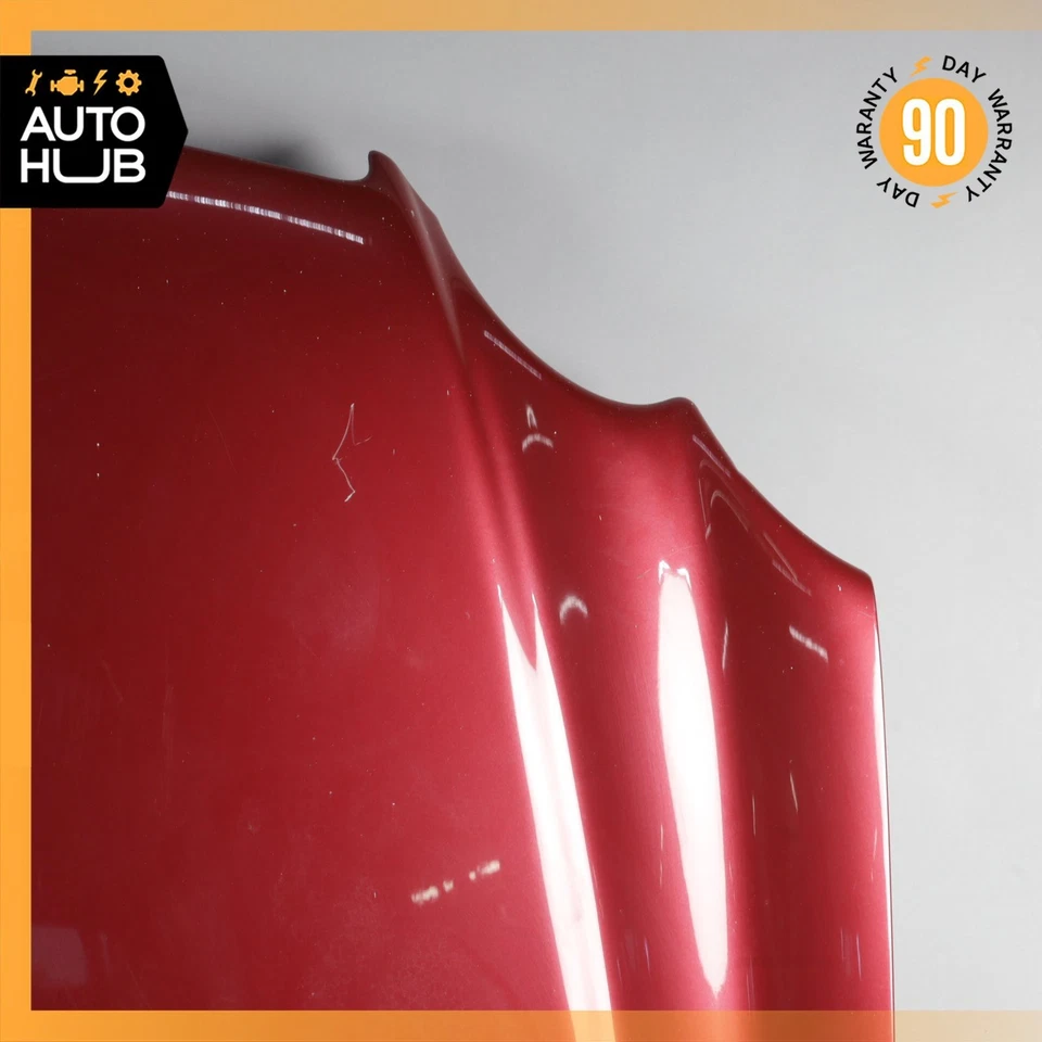 03-08 Conjunto de panel de cubierta de capó rojo OEM Mercedes R230 SL500 SL55 AMG SL550 Foto 2 de 4