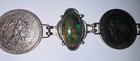 Vintage Navajo Style Handcrafted Roystone Turquoise & Antique Mexican Coin Belt — photo 9