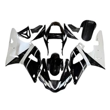 White Black ABS Plastic Fairing Kit For Yamaha YZF1000 R1 2000 2001 Bodywork Set