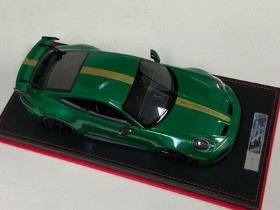 1/18 Ivy Porsche 911 GT3 992.1 Green with Gold Stripe on Leather