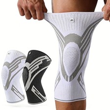 Compression Knee Support Sleeve Elastic Breathable Brace Gym Sports Protector 1P