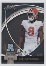 2021 Alumination NIL Collegiate Edition Alpha Blue 30/75 Justyn Ross 0j8f