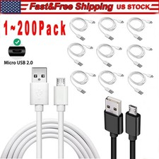 3/6ft Micro USB Fast Charging Cable Cord For Samsung Android Phone Charger Lot