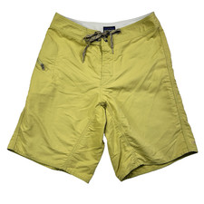 Mens Patagonia Board Shorts 9'' Swim Trunks Yellow Outdoors Hiking Size 30