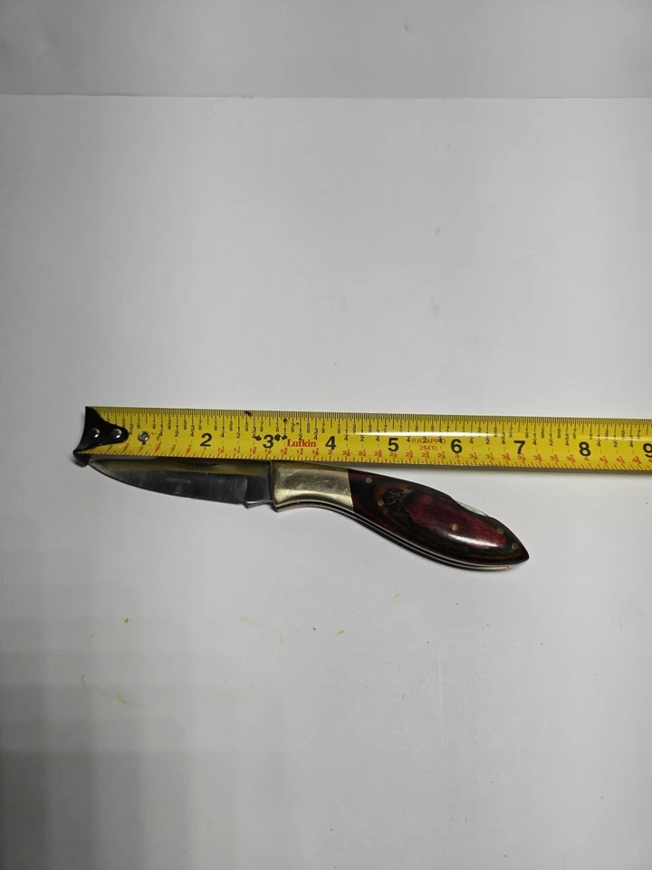老式巴基斯坦口袋刀木柄 — 第 4/4 张图片