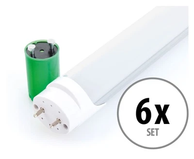 6x Tube Néon DEL Fluorescent 150cm T8 24W Lumière Ampoules à économie d'énergie - Photo 1/4