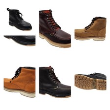 Men's Best Work Boots Laces Leather oil water slip resistant Size 7-12 DB1683