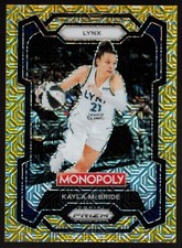 2024 Panini Monopoly Kayla McBride Millionaire Gold Shimmer Mojo Prizm #61 /500