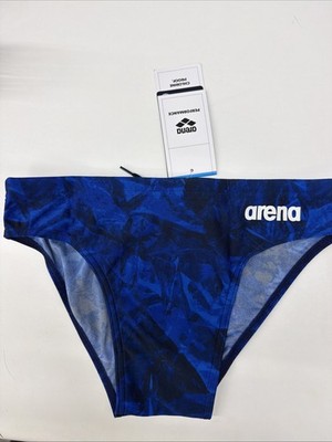 Arena MEN'S ARENA TEAM CRACKLE SWIM BRIEFS | COLOR: TEAM NAVY