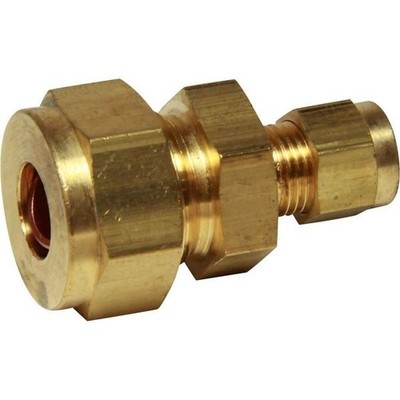 Messing Klemmverschraubung 3/8'' x 3/16'' gerade Kupplung. Kupfer Oliven. Benzin