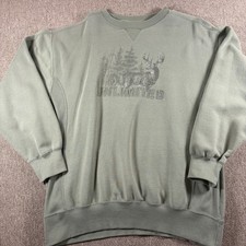 Vintage Ducks Unlimited Hunting Sweatshirt Large Green
