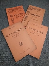 Lotto 4 Libretti d’Opera Antichi (1910-1916) - Edizioni Barion & Madella