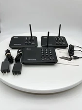 Qniglo LD Intercom System3 Units , Missing 1 AC Adapter As Shown 