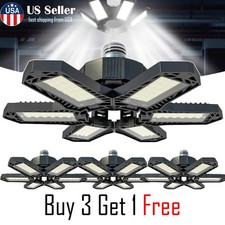 12000000LM LED Garage Light Super Bright Work Shop Ceiling Light Deformable Bulb