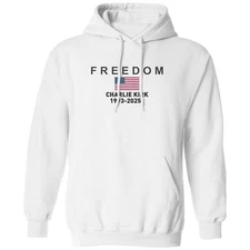 Freedom Charlie Kirk 1993-2025 - Memorial Tribute Unisex Hooded Sweatshirt