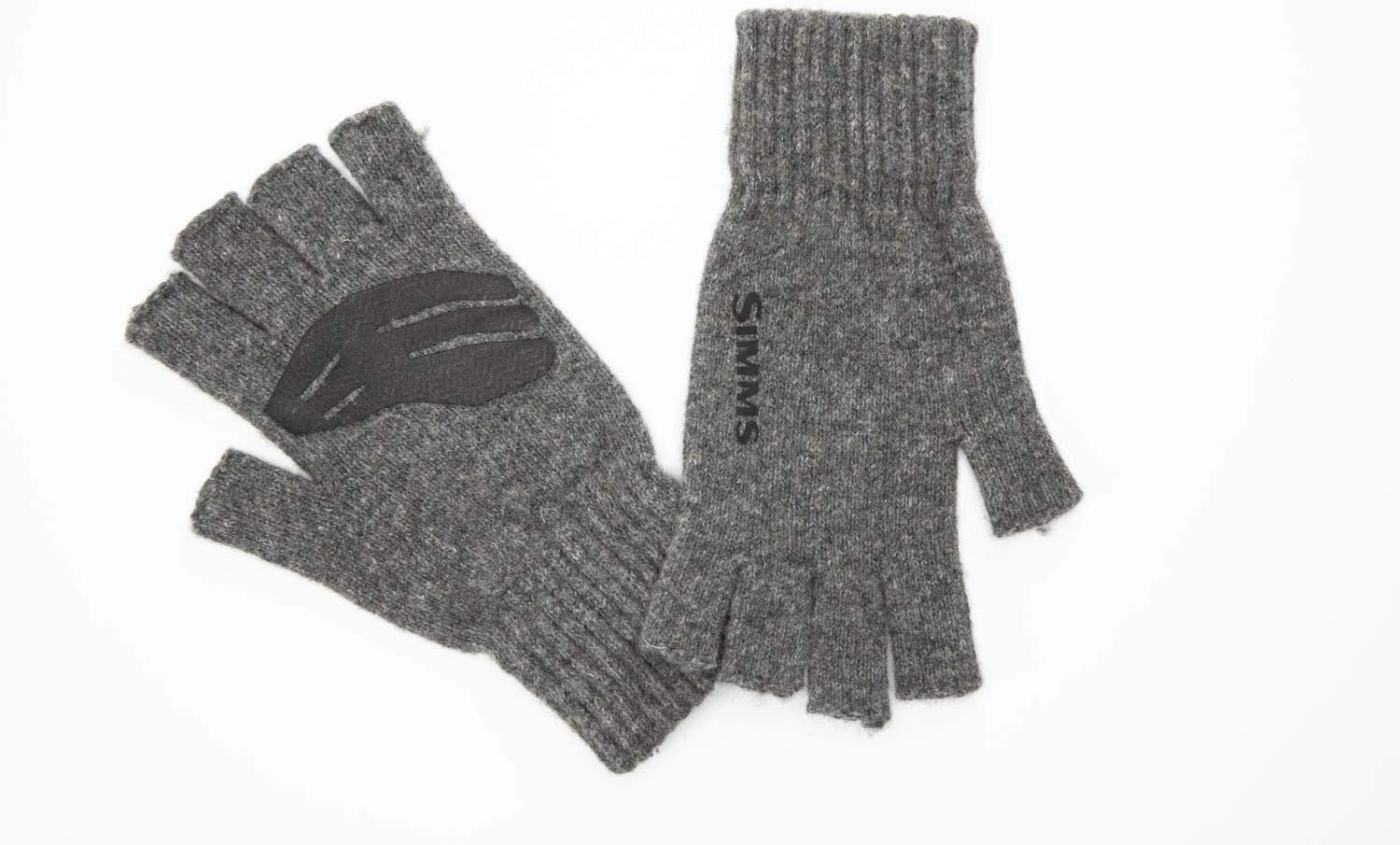 Wool Half-Finger Glove Steel S/M