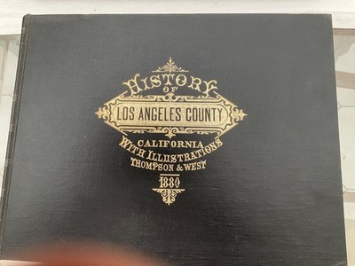 History of  Los Angeles County California 1880 Nachdruck 1959   