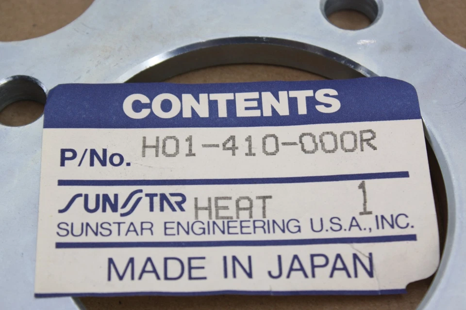 PIÑÓN TRASERO SUNSTAR STEEL 43T 630 PARA 77-80 HONDA CB750 CB750K CB750A *4 PERNOS* Foto 3 de 4