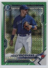 2021 Bowman Chrome Mega Box Green Mojo Refractor 73/99 Jordan Groshans oh8