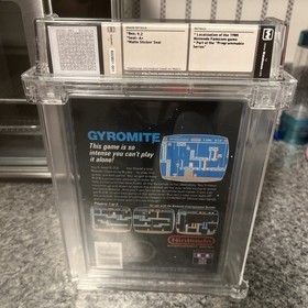 Gyromite PSA WATA 9.2/A+  Matte Sticker SEALED NES Nintendo Entertainment System