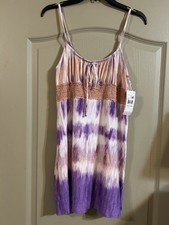 Linea Donatella Purple Lace-Trim Women s Night Gown Small