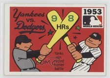 1971 Fleer Laughlin World Series 1953 vs New York Yankees Brooklyn Dodgers 2mv